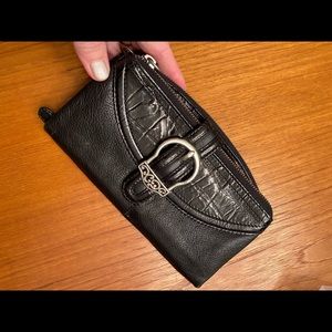 Black Brighton snake skin wallet